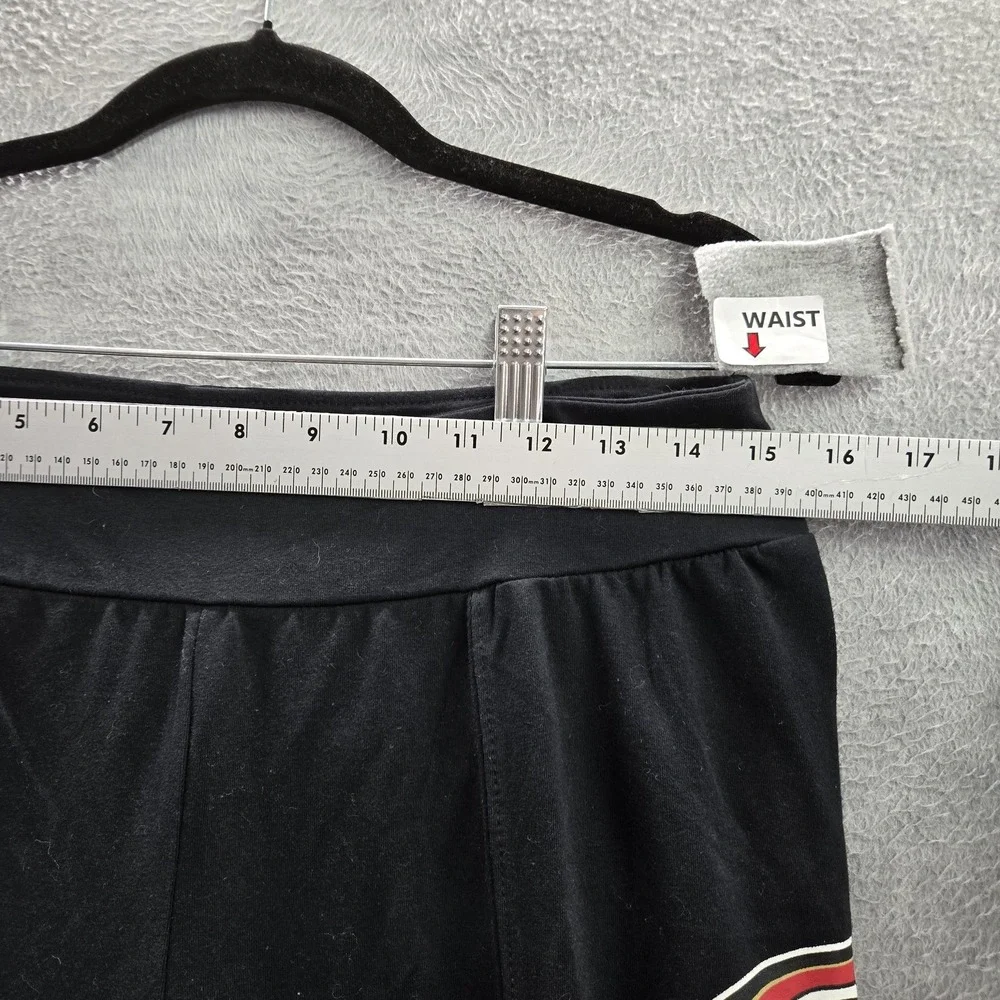 San Francisco 49ers Women Pants L Black NFL Flared Logo‎ Graphic 30